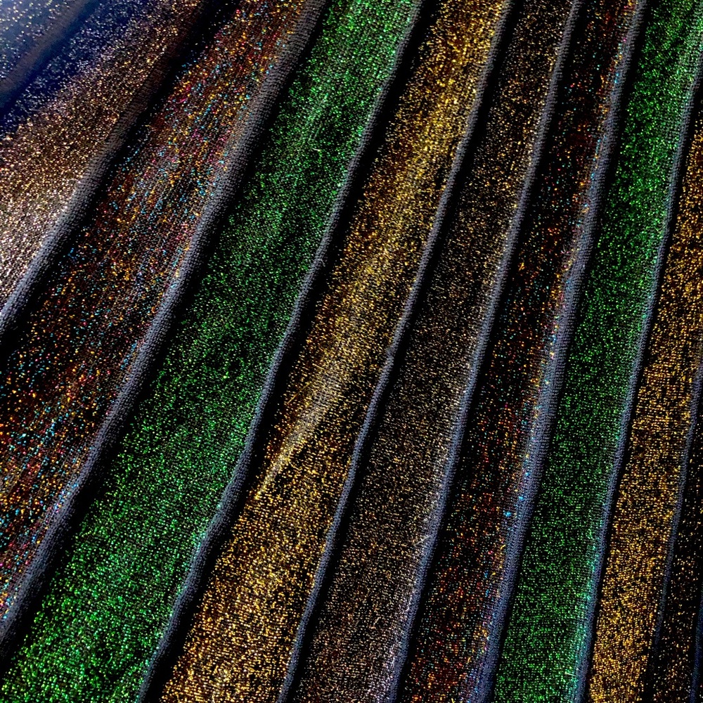 Super posh NWT Ming Wang Multicolor Knit Elastic Waisted Midi Skirt XS/S